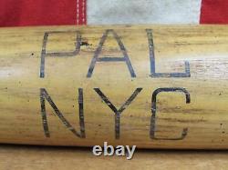 Vintage 1950s Adirondack Baseball Bat Mickey Mantle NYC Police Ath. League 34