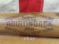 Vintage 1950s Adirondack Wood 302 Baseball Bat Vic Wertz Personal Model 34