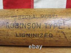 Vintage 1950s Adirondack Wood Baseball Bat Jackie Robinson Type Liginized 33