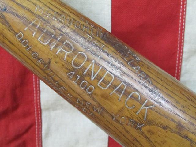 Vintage 1950s Adirondack Wood'pro League' Baseball Bat No. 4100 Model 33 Nice