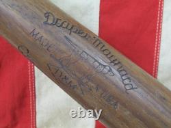 Vintage 1950s Draper Maynard D&M Wood Baseball Bat HOF Yogi Berra Model 33 DS44 Vintage 1950s Draper Maynard D&M Wood Baseball Bat HOF Yogi Berra Model 33 DS44