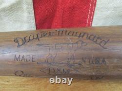 Vintage 1950s Draper Maynard D&M Wood Baseball Bat HOF Yogi Berra Model 33 DS44 Vintage 1950s Draper Maynard D&M Wood Baseball Bat HOF Yogi Berra Model 33 DS44