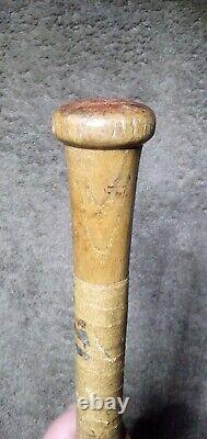 Vintage 1950s H&B 125 T 33 Louisville Softball Baseball Bat ENGRAVED KNOB Rare