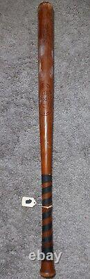 Vintage 1950s H&B NO. 50 Red Wood Stamped Official Softball Baseball Bat
