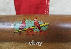 Vintage 1950s Hanna Batrite Baseball Mini Bat Decal St. Louis Cardinals Browns