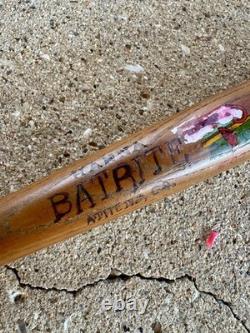 Vintage 1950s Hanna Batrite Wood Baseball Mini Bat St. Louis Cardinals Browns 18