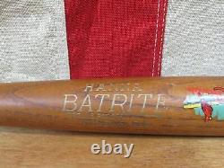 Vintage 1950s Hanna Batrite Wood Baseball Mini Bat St. Louis Cardinals Browns 18