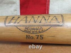 Vintage 1950s Hanna Wood'Swat King' Baseball Bat HOF Ernie Banks Style 34