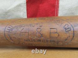 Vintage 1950s Hillerich & Bradsby Co. Wood Leader Baseball Bat Dale Mitchell 34