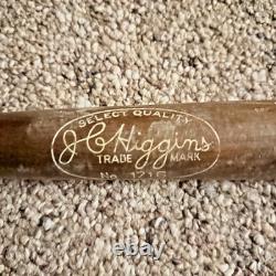 Vintage 1950s JC Higgins No 1716 Hickory Wood Official Softball Bat