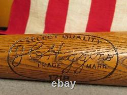Vintage 1950s JC Higgins Wood Baseball Bat Leaguer Harvey Kuenn Model 34 Nice