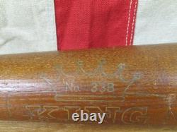 Vintage 1950s King Pro Wood Leader Baseball Bat HOF Nelson Nellie Fox 33 No. 33B