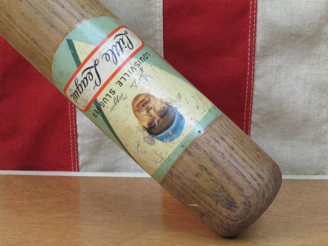 Vintage 1950s Louisville Slugger Baseball Bat Decal Hof Joe Dimaggio 30 Yankees