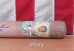Vintage 1950s Louisville Slugger Baseball Bat Decal HOF Ralph Kiner Signed 32 Vintage 1950s Louisville Slugger Baseball Bat Decal HOF Ralph Kiner Signed 32