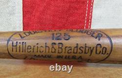 Vintage 1950s Louisville Slugger H&B Wood Baseball Mini Bat Dick Kryhoski 16