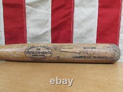 Vintage 1950s Louisville Slugger H&B Wood Fungo Baseball Bat 37 Phila. Phillies