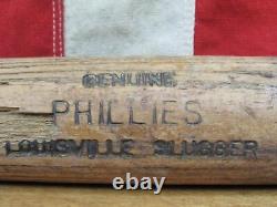 Vintage 1950s Louisville Slugger H&B Wood Fungo Baseball Bat 37 Phila. Phillies