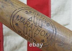 Vintage 1950s Marathon Wood Baseball Bat HOF Joe DiMaggio No. 4029 NY Yankees 35