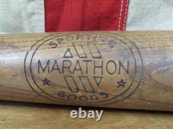 Vintage 1950s Marathon Wood Baseball Bat HOF Joe DiMaggio No. 4029 NY Yankees 35