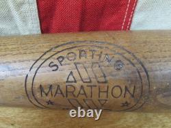 Vintage 1950s Marathon Wood Baseball Bat HOF Joe DiMaggio No. 4029 NY Yankees 35