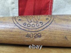 Vintage 1950s Marathon Wood Baseball Bat HOF Joe DiMaggio No. 4029 NY Yankees 35