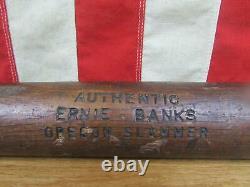 Vintage 1950s Oregon Slammer Wood Baseball Bat Tanoak HOF Ernie Banks Model 31
