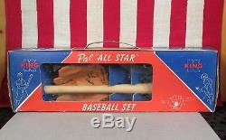 Vintage 1950s Pal All Star Youth Baseball Set Bat & Glove King Sports Store Box