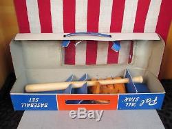 Vintage 1950s Pal All Star Youth Baseball Set Bat & Glove King Sports Store Box