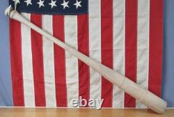 Vintage 1950s Wood Baseball Bat Unfinished Production Lathe Pattern Model 38