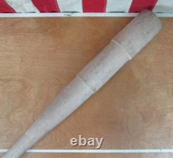 Vintage 1950s Wood Baseball Bat Unfinished Production Lathe Pattern Model 38