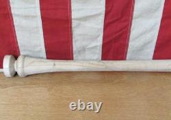 Vintage 1950s Wood Baseball Bat Unfinished Production Lathe Pattern Model 38