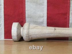 Vintage 1950s Wood Baseball Bat Unfinished Production Lathe Pattern Model 38