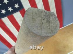 Vintage 1950s Wood Baseball Bat Unfinished Production Lathe Pattern Model 38