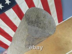 Vintage 1950s Wood Baseball Bat Unfinished Production Lathe Pattern Model 38