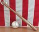 Vintage 1951 Sunbury Pa. Baseball Team Wood Baseball Mini Bat Signed 16 Giants