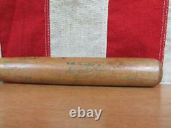 Vintage 1951 Sunbury PA. Baseball Team Wood Baseball Mini Bat Signed 16 Giants