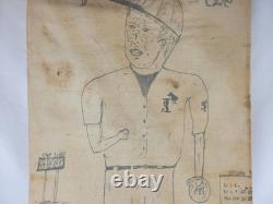 Vintage 1958 Nostalgic Folk Art Bat Bag Baseball The Sandlot Warrendale