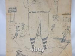 Vintage 1958 Nostalgic Folk Art Bat Bag Baseball The Sandlot Warrendale