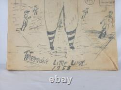 Vintage 1958 Nostalgic Folk Art Bat Bag Baseball The Sandlot Warrendale