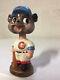 Vintage 1960's Chicago Cubs Bobblehead Mascot Gold Base With Bat