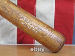 Vintage 1960s 4 Bagger Wood Baseball Bat Double Stamp HOF Ted Williams Style 35