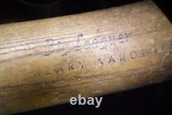 Vintage 1960s Henry Aaron H&B 39-07 Big Leaguer (Deep Inscribed) Baseball Bat