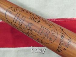Vintage 1960s Hillerich & Bradsby Wood'Major League' Baseball Bat Pete Ward 33