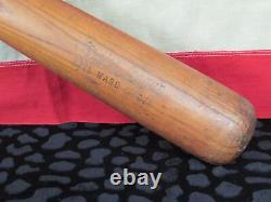 Vintage 1960s Hillerich & Bradsby Wood'Major League' Baseball Bat Pete Ward 33