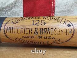 Vintage 1960s Louisville Slugger Baseball Bat Ed Mathews 34 Lafayette College