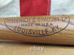 Vintage 1960s Louisville Slugger Baseball Bat Maury Wills 34 Albright College