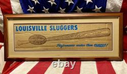 Vintage 1960s Louisville Slugger H&B Baseball Bats Shipping Box Top/Side Frame 1 Vintage 1960s Louisville Slugger H&B Baseball Bats Shipping Box Top/Side Frame 1