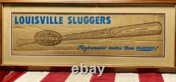 Vintage 1960s Louisville Slugger H&B Baseball Bats Shipping Box Top/Side Frame 1 Vintage 1960s Louisville Slugger H&B Baseball Bats Shipping Box Top/Side Frame 1