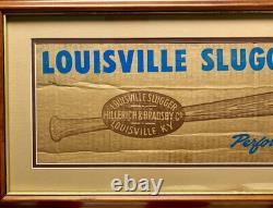 Vintage 1960s Louisville Slugger H&B Baseball Bats Shipping Box Top/Side Frame 1 Vintage 1960s Louisville Slugger H&B Baseball Bats Shipping Box Top/Side Frame 1