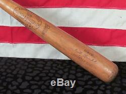 Vintage 1960s Louisville Slugger H&B Wood 125 Baseball Bat Bill Kunkle Model 35